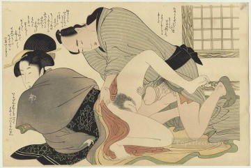 Kitagawa Utamaro Painting - Prelude to Desire Kitagawa Utamaro Ukiyo e Bijin ga